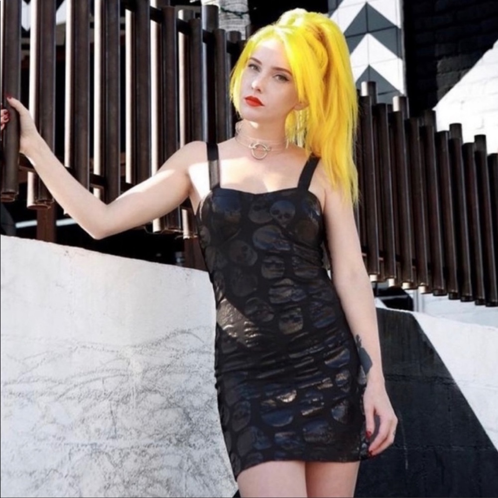 NWT - Iron Fist Skullz Club Mini Dress, Black, Small